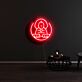 Meditierende Figur LED-Neonschild für Wohnzimmer oder Yoga Studio