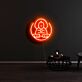 Meditierende Figur LED-Neonschild für Wohnzimmer oder Yoga Studio