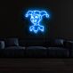 Narrenkappe LED-Neonschild für Wohnzimmer Bar