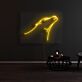 Pantherkopf LED-Neonschild Wohnzimmer Büro