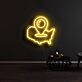 USA Karte mit Standortsymbol LED-Neonschild für Wohnzimmer Büro