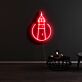 Leuchtturm LED-Neonschild für Wohnzimmer oder Bar
