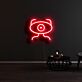 Auge mit Beinen LED-Neonschild Wohnzimmer Gaming