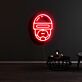 Futuristischer Soldatenhelm LED-Neonschild für Gamingzimmer und Wohnzimmer