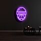 Futuristischer Soldatenhelm LED-Neonschild für Gamingzimmer und Wohnzimmer