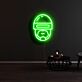 Futuristischer Soldatenhelm LED-Neonschild für Gamingzimmer und Wohnzimmer