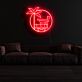 Palme und Strandhaus LED-Neonschild für Wohnzimmer oder Bar