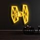 Raumschiff mit Doppelflügeln LED-Neonschild Gamingzimmer Wohnzimmer