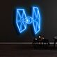 Raumschiff mit Doppelflügeln LED-Neonschild Gamingzimmer Wohnzimmer