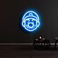 Comicfigur mit Mütze LED-Neonschild Gamingzimmer Wohnzimmer