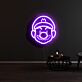 Comicfigur mit Mütze LED-Neonschild Gamingzimmer Wohnzimmer