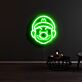 Comicfigur mit Mütze LED-Neonschild Gamingzimmer Wohnzimmer