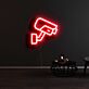 Überwachungskamera LED-Neonschild für Büro und Geschäft
