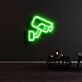 Überwachungskamera LED-Neonschild für Büro und Geschäft