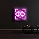 Auge Symbol mit Rahmen LED-Neonschild Wohnzimmer Studio