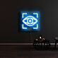 Auge Symbol mit Rahmen LED-Neonschild Wohnzimmer Studio