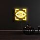 Auge Symbol mit Rahmen LED-Neonschild Wohnzimmer Studio