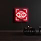 Auge Symbol mit Rahmen LED-Neonschild Wohnzimmer Studio