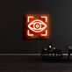 Auge Symbol mit Rahmen LED-Neonschild Wohnzimmer Studio