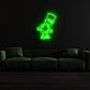 Comicfigur Junge mit stacheligen Haaren LED-Neonschild Wohnzimmer Gamingzimmer