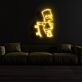 Comicfigur mit Skateboard LED-Neonschild Wohnzimmer Jugendzimmer