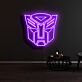 Roboterkopf Emblem LED-Neonschild für Gaming Zimmer und Wohnzimmer
