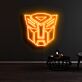Roboterkopf Emblem LED-Neonschild für Gaming Zimmer und Wohnzimmer