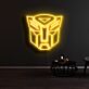 Roboterkopf Emblem LED-Neonschild für Gaming Zimmer und Wohnzimmer