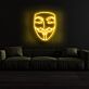 Guy-Fawkes-Maske LED-Neonschild Wohnzimmer Gamingzimmer