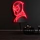 Maske eines Comic-Superhelden LED-Neonschild für Wohnzimmer Gamingzimmer