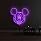 Cartoon-Mauskopf LED-Neonschild für Kinderzimmer und Wohnzimmer