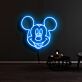 Cartoon-Mauskopf LED-Neonschild für Kinderzimmer und Wohnzimmer