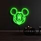 Cartoon-Mauskopf LED-Neonschild für Kinderzimmer und Wohnzimmer