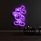 Comic-Maus Figur LED-Neonschild Wohnzimmer Kinderzimmer