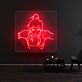 Muskelprotz Silhouette LED-Neonschild für Gamingzimmer und Wohnzimmer