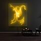 Monsterkopf mit Tentakel LED-Neonschild für Gamingzimmer und Bar