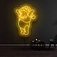 Bär mit Weihnachtsmütze LED-Neonschild Wohnzimmer Kinderzimmer