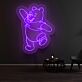 tanzender Bär LED-Neonschild für Kinderzimmer oder Wohnzimmer