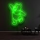 tanzender Bär LED-Neonschild für Kinderzimmer oder Wohnzimmer