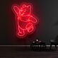 tanzender Bär LED-Neonschild für Kinderzimmer oder Wohnzimmer