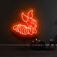 Ferkel aus Winnie Puuh als LED-Neonschild