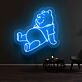 Bär mit T-Shirt LED-Neonschild Wohnzimmer Kinderzimmer