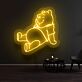 Bär mit T-Shirt LED-Neonschild Wohnzimmer Kinderzimmer