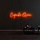 Cupcake Queen LED-Neonschild für Café und Küche