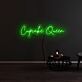 Cupcake Queen LED-Neonschild für Café und Küche