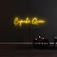 Cupcake Queen LED-Neonschild für Café und Küche