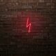 Blitzsymbol LED-Neonschild für Gaming und Bar