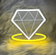 Diamant Symbol LED-Neonschild Wohnzimmer Schaufenster