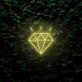Diamant Symbol LED-Neonschild Wohnzimmer Schaufenster