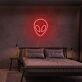 Alienkopf LED-Neonschild für Schlafzimmer und Wohnzimmer